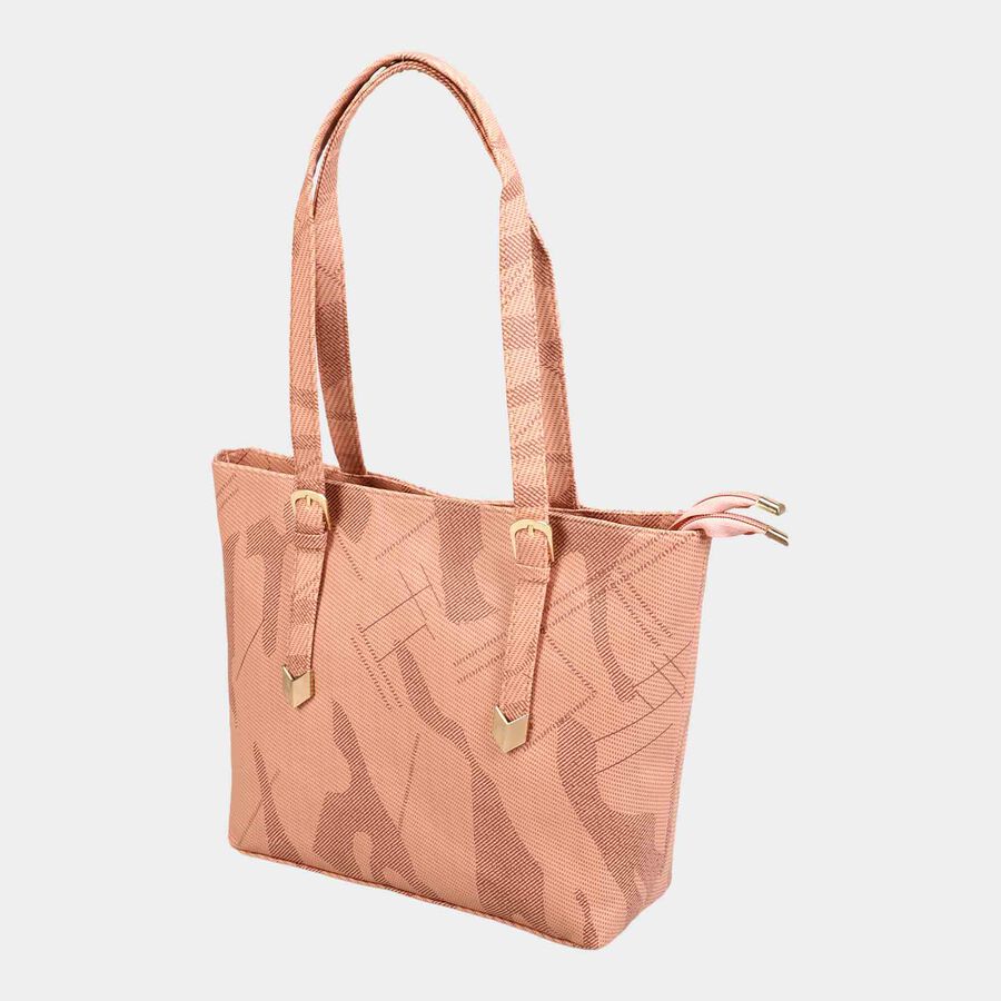 Women's Pink Polyurethane Hand Bag, , large image number null