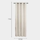 7ft. Cream Polyester Door Curtain, , small image number null