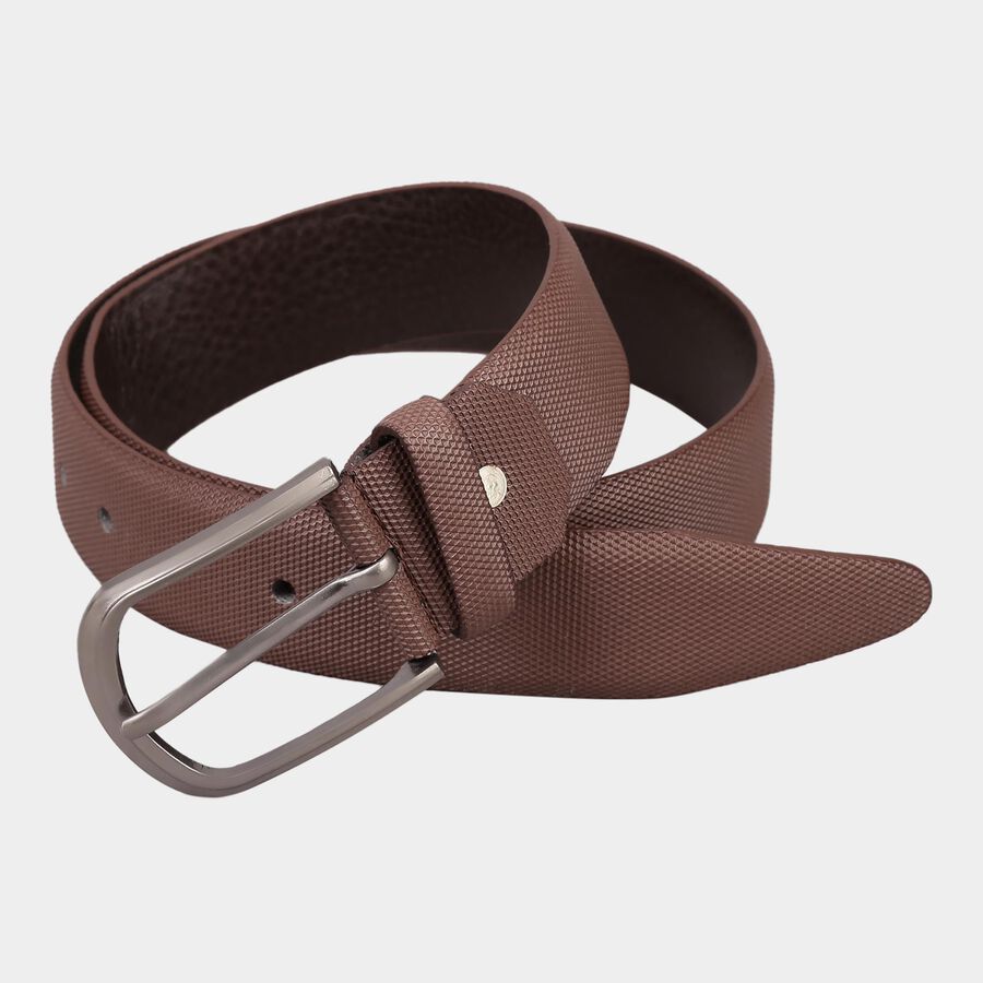 Men's Brown Polyurethane Casual Belt, , large image number null