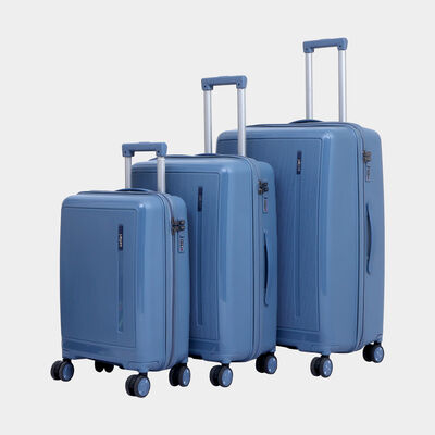 8 Wheels Blue Polycarbote Trolley