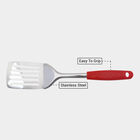 Stainless Steel Slotted Turner With Plastic Handle, , small image number null