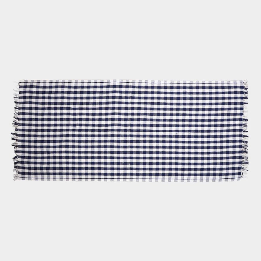 220 GSM Blue Cotton Blend Bath Towel, , large
