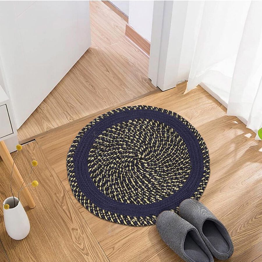 Blue Polyester Door Mat, , large image number null
