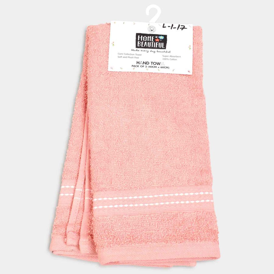 380 GSM Pink Cotton Hand Towel, , large image number null
