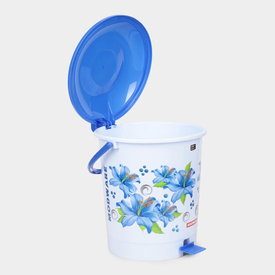 11 L Pedal Plastic Dust Bin, , large image number null
