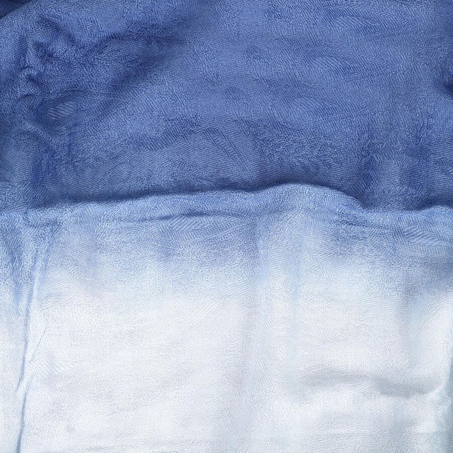 Women's Navy Blue Cotton Scarf, , large image number null