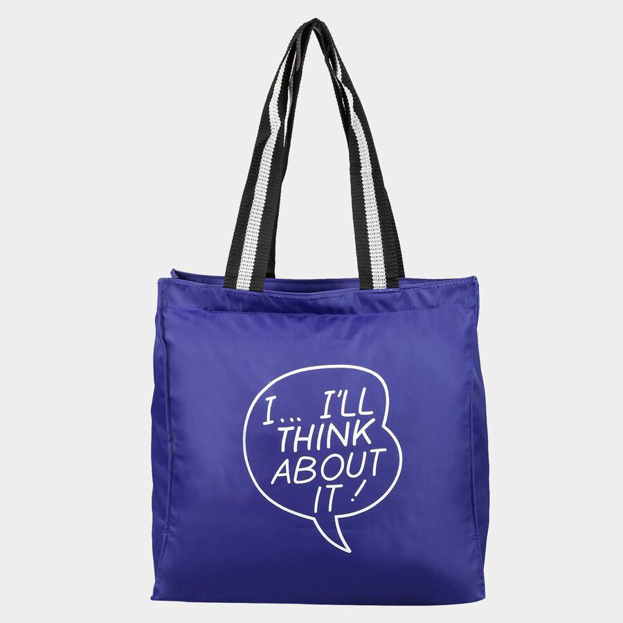 Blue Fabric-Polyester Bag, , large image number null