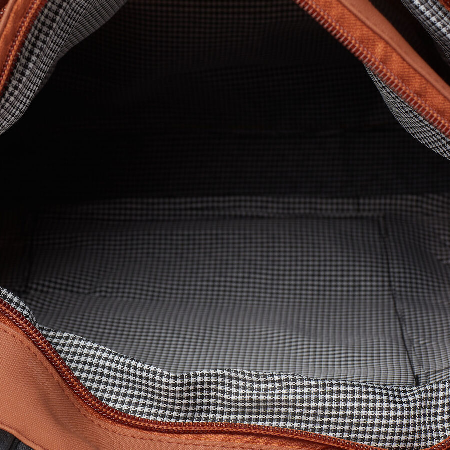 Women's Tan Polyurethane Tote Bag, , large image number null