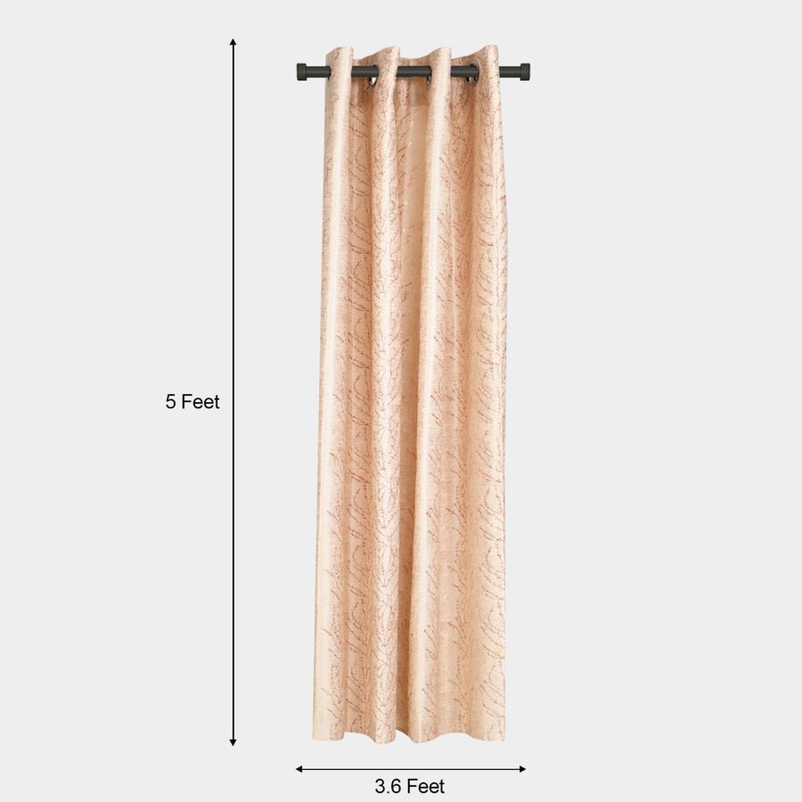 5ft. Brown Window Curtain, , large image number null