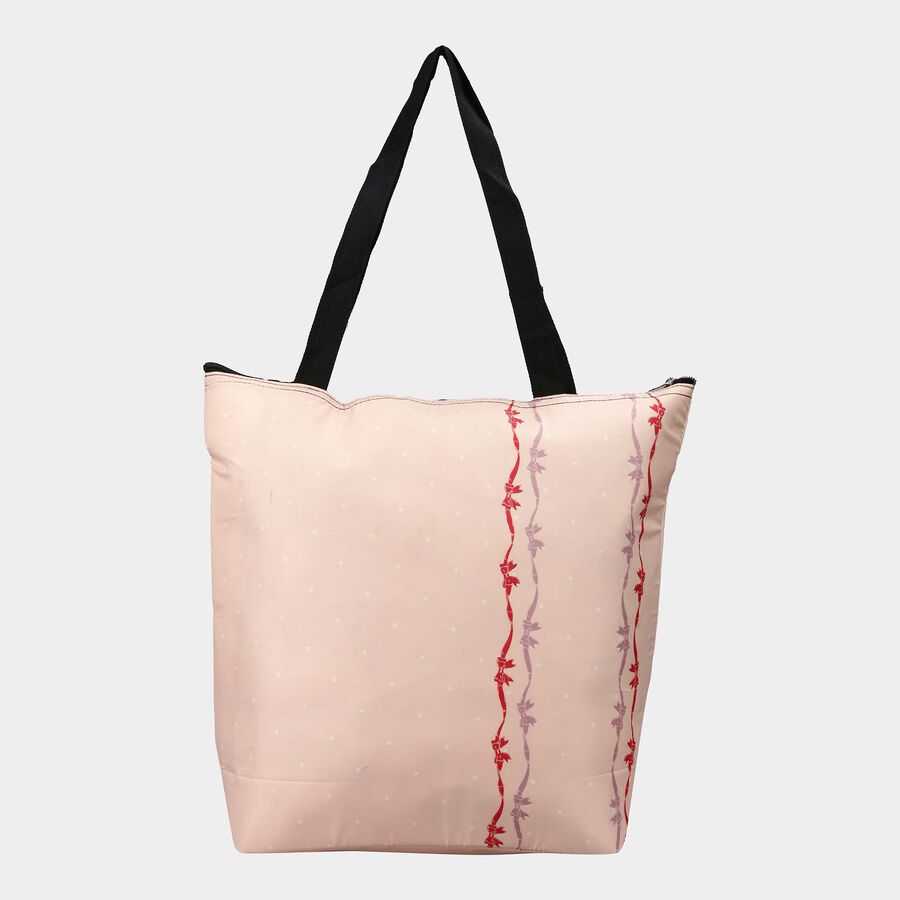 Women's Pink Fabric Tote Bag, , large image number null