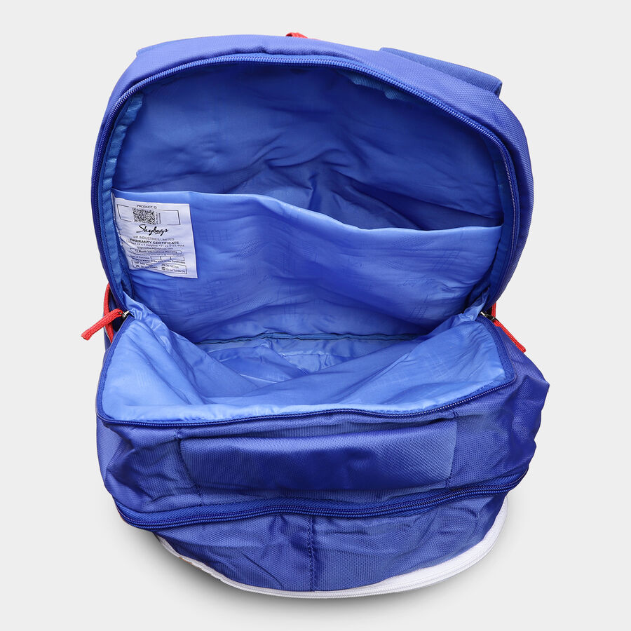 Blue Fabric Backpack, , large