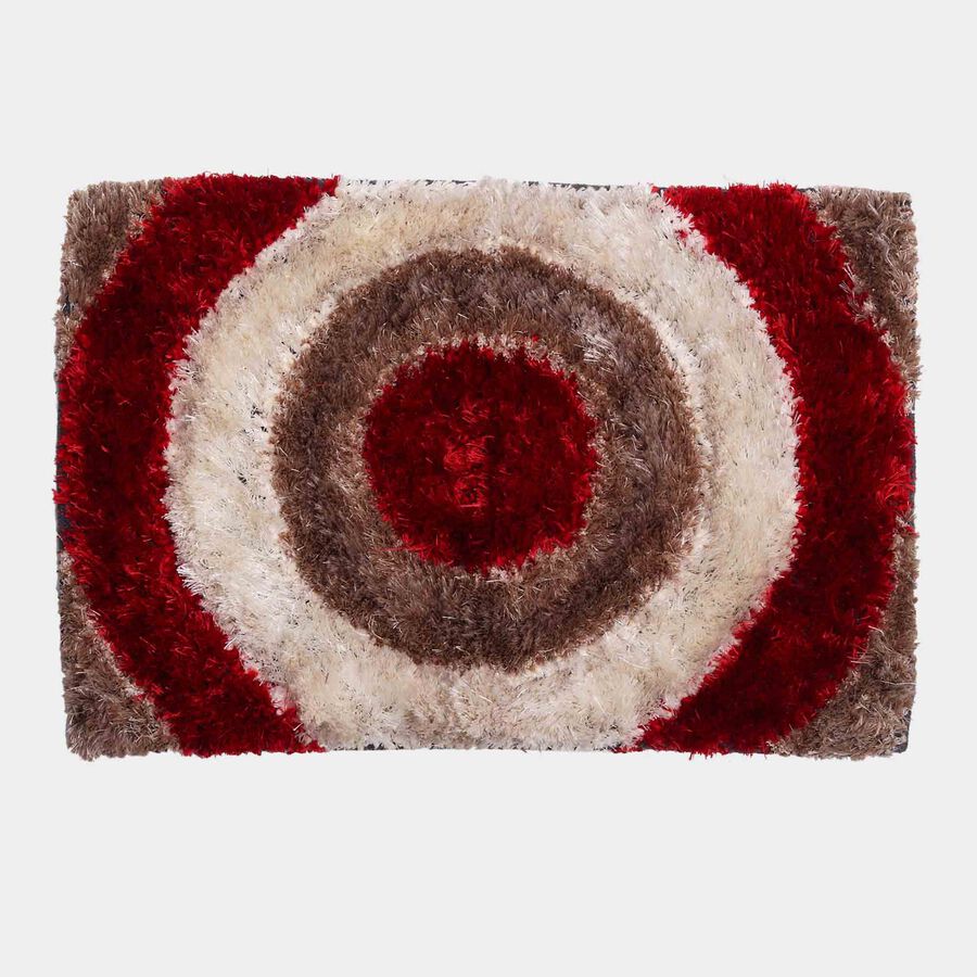 Red/Tan/Cream Shaggy Doormat, , large image number null