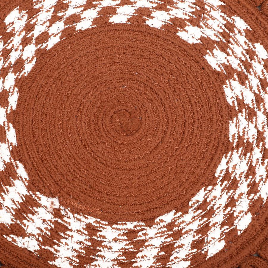 Rust Polyester Cotton Door Mat, , large image number null