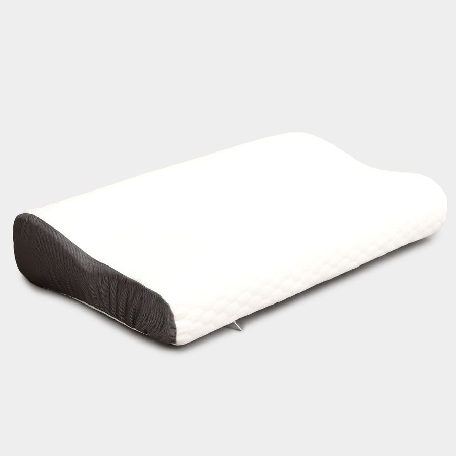 White Solid Memory Pillow, , large