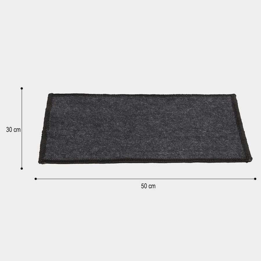 Grey Polyester Cotton Door Mat, , large image number null
