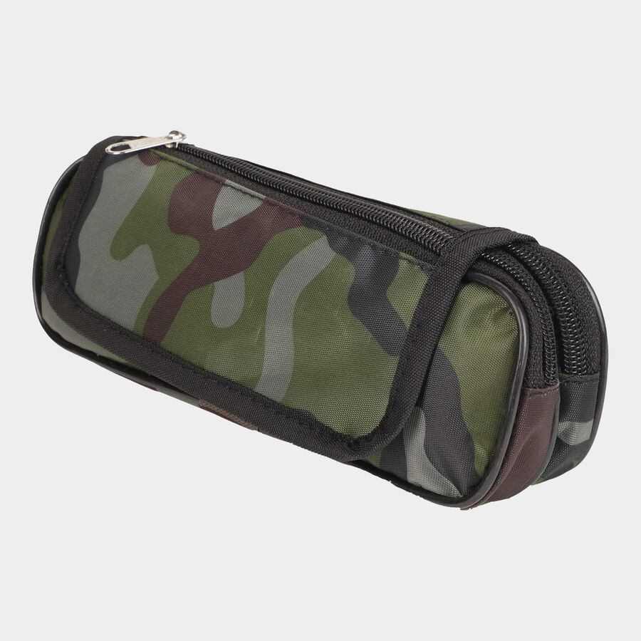 Fabric Pencil Pouch, 20 cm X 10 cm X 6 cm - Colour/Design May Vary, , large image number null