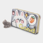 Women's Beige PolyurethaneLong Wallet, , small