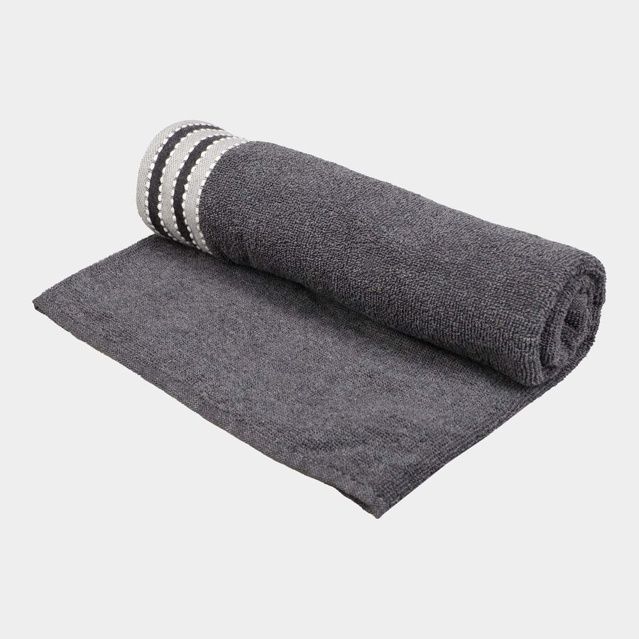 400 GSM Grey Microfiber Bath Towel, , large image number null