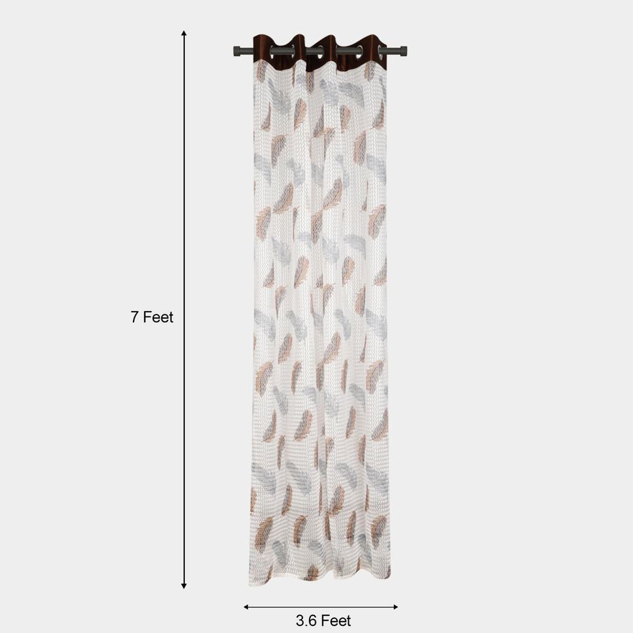 7ft. Brown Microfiber Door Curtain, , large image number null