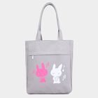 Women's Grey Polyurethane Tote Bag, , small