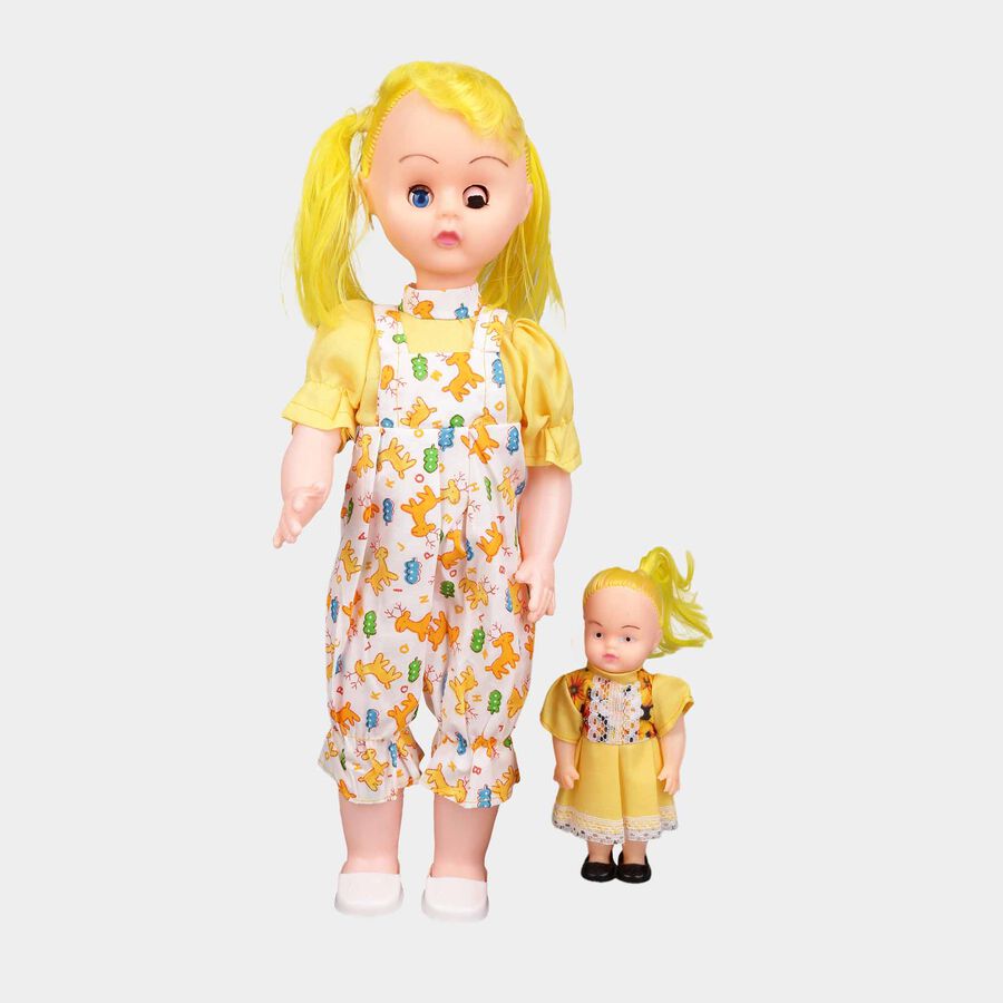 1 PVC Big Doll & 1 PVC Baby Doll- 40 cm
