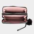 Women's Black Polyurethane Clutch Bag, , small image number null