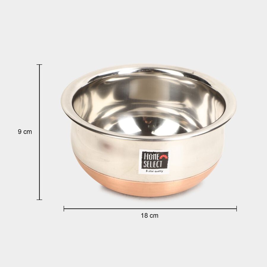 3 Pcs. Steel Handi, Induction Compatible, , large image number null