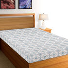Pastel Geometric Printed Single Bedsheet, , small