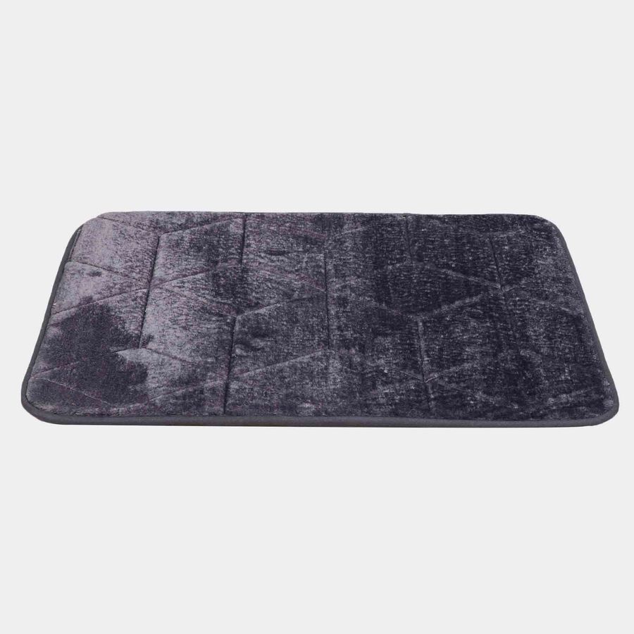 Dark Blue Microfiber Bath Mat, , large image number null