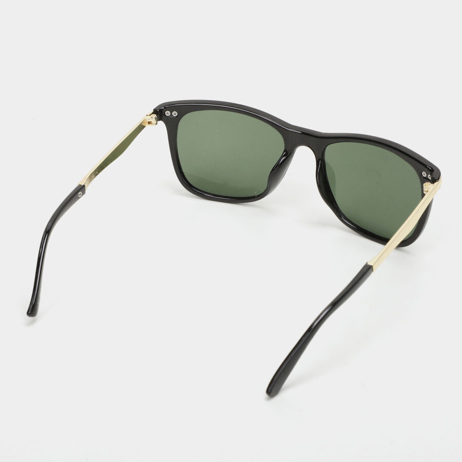 Men's Black Plastic Sunglasses, , large image number null