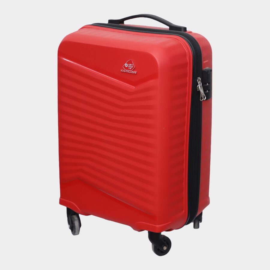 4-Wheel Red PVC Matee Hard Case Trolley, Small + Medium, , large image number null