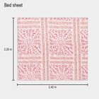120 GSM Pink Microfiber Double Bedsheet With Pillow Cover, , small image number null