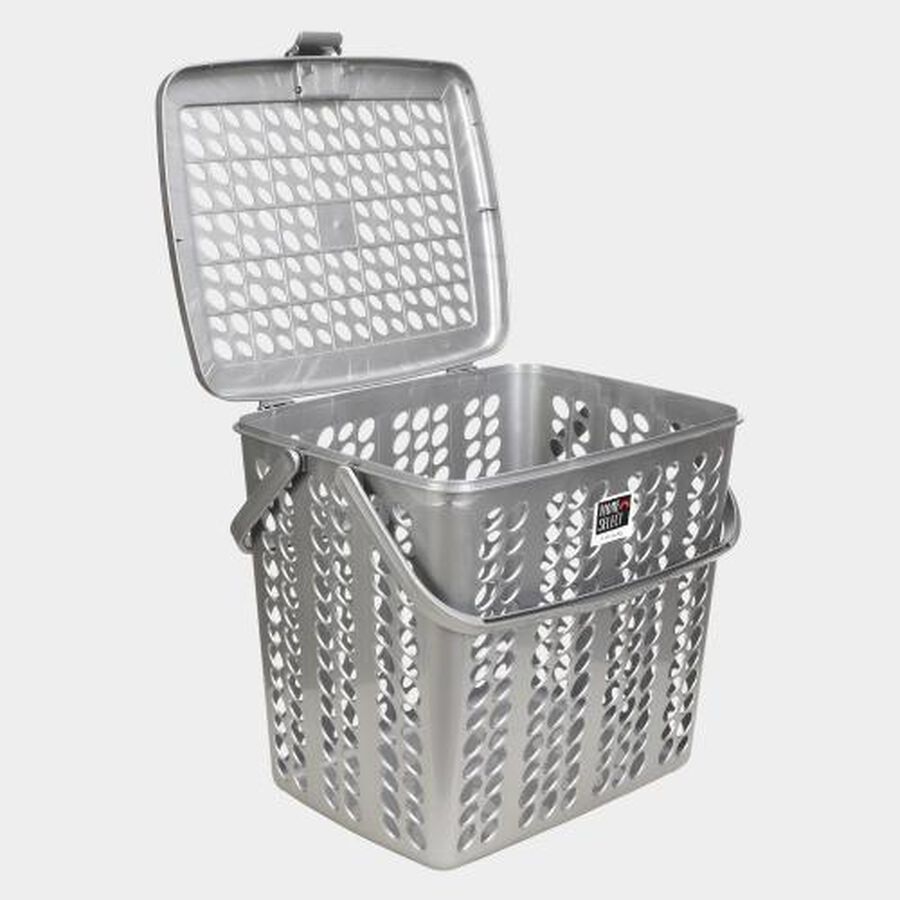 Grey Plastic Basket, , large