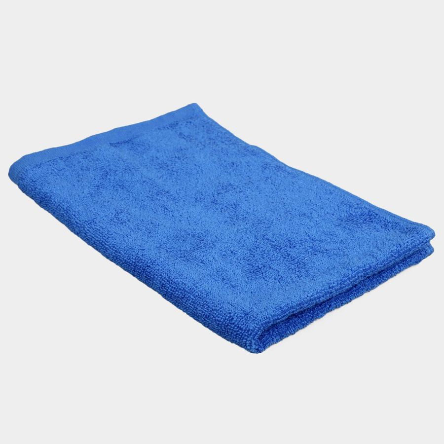 330 GSM Blue Cotton Hand Towel, , large