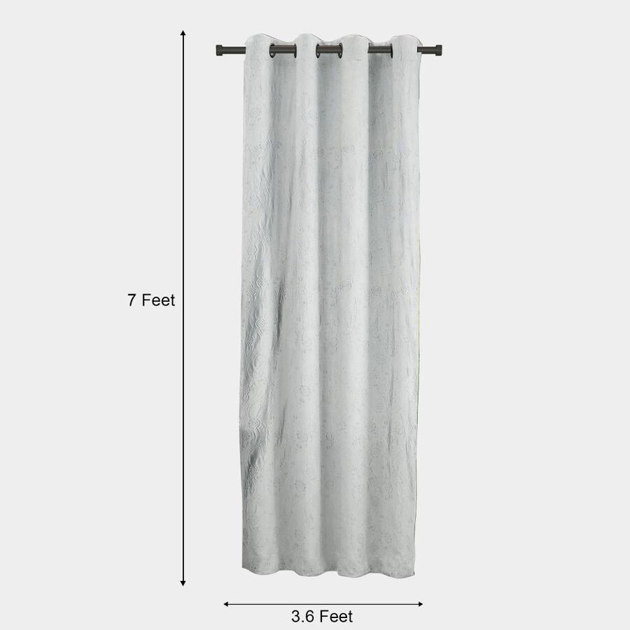 7ft. Light Grey Microfiber Door Curtain, , large image number null