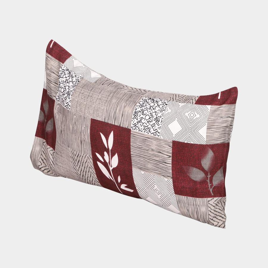 Maroon Microfiber Pillow Cover, , large image number null