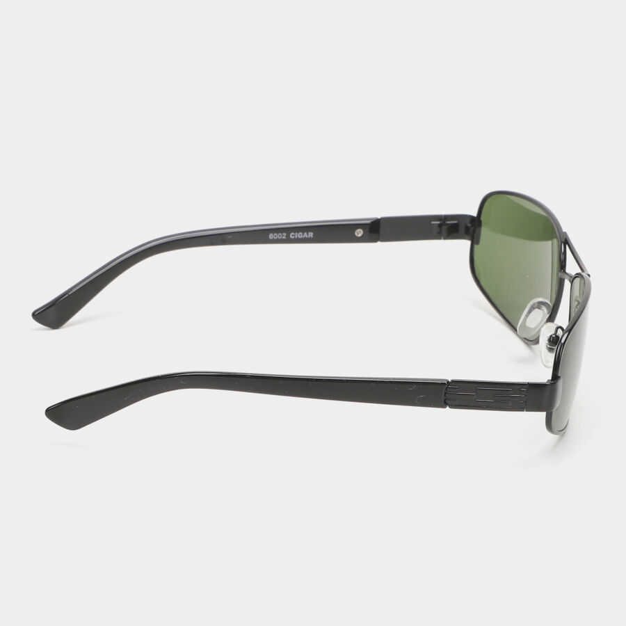 Men's Black Plastic Sunglasses, , large image number null