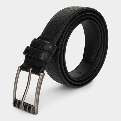 Black Pu Casual Belt