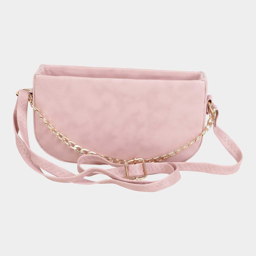 Women's Polyurethane Zipper Sling Bag, , large image number null