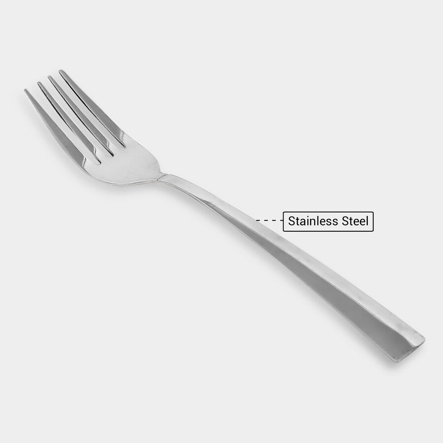 Set of 4 Steel Dessert Forks, , large image number null