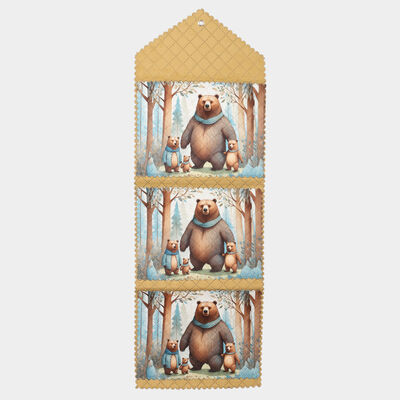 Beige Polyester Wall Hanging Organiser