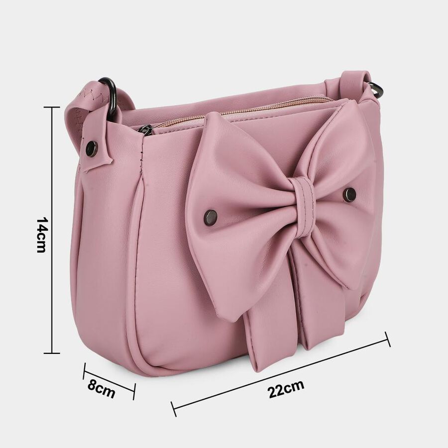 Woman's Pink Polyurethane Bag, , large