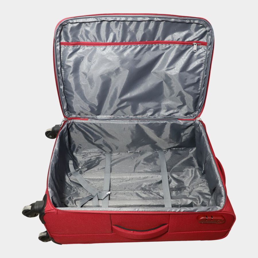 4-Wheel Polyester Soft Case Trolley, Medium, , large image number null