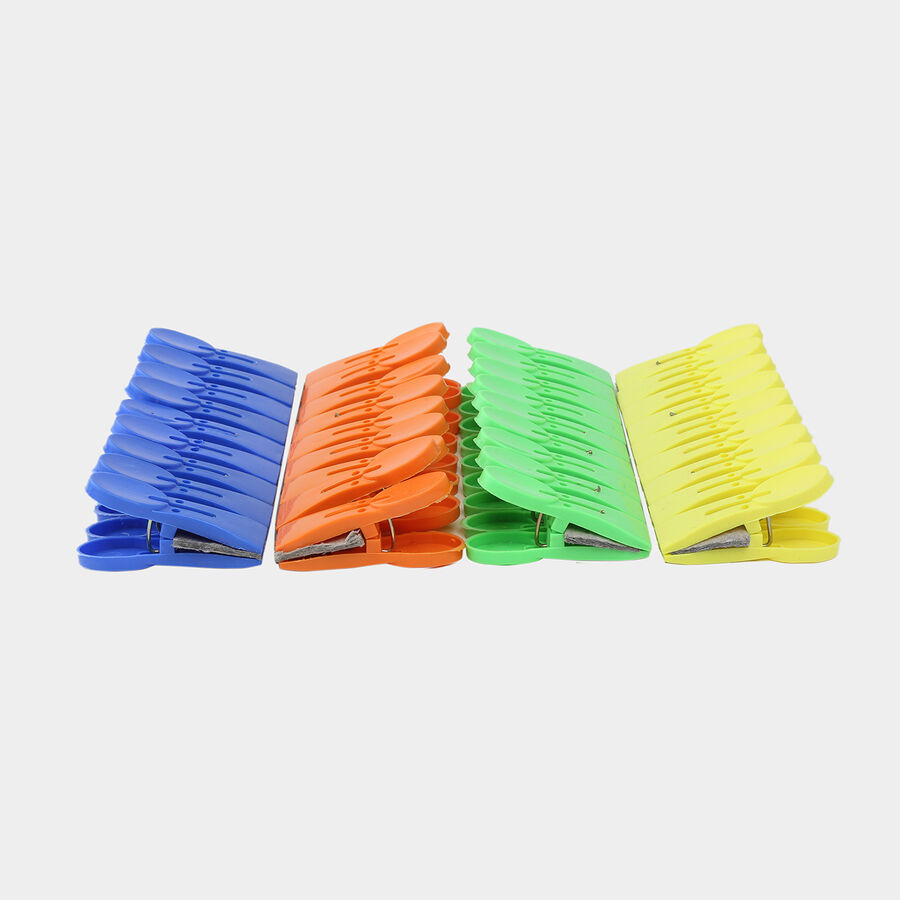36 Plastic Cloth Clips - Color/Design May Vary, , large image number null