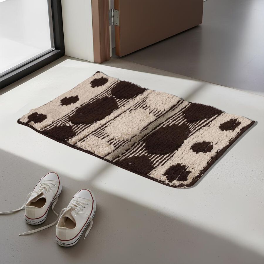 Anti-SKId Brown Polyester Door Mat, , large image number null