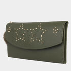 Women's Olive Polyurethane Hand Pouch, , small image number null
