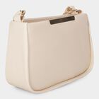 Woman's Beige Polyurethane Bag, , small