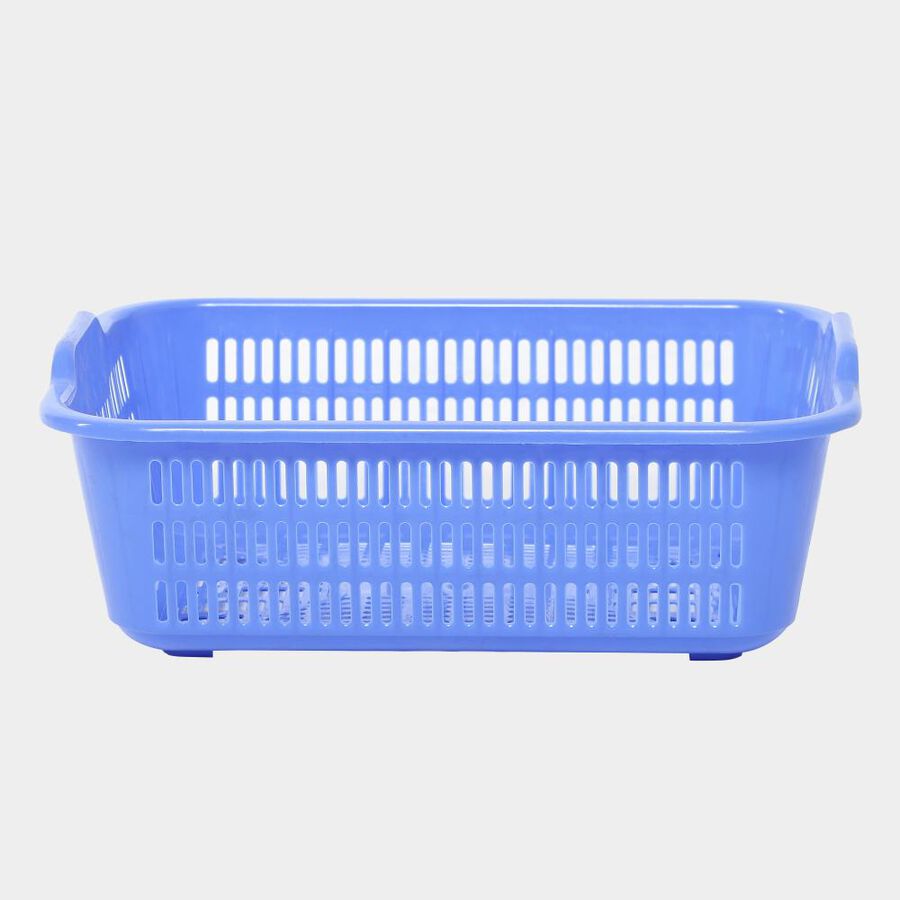 Blue Plastic Basket, , large