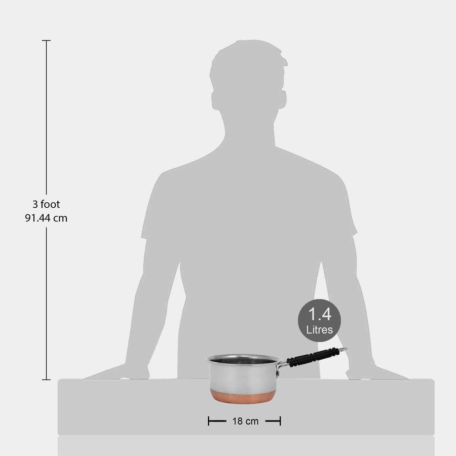 1.4 L Stainless Steel Saucepan, , large image number null