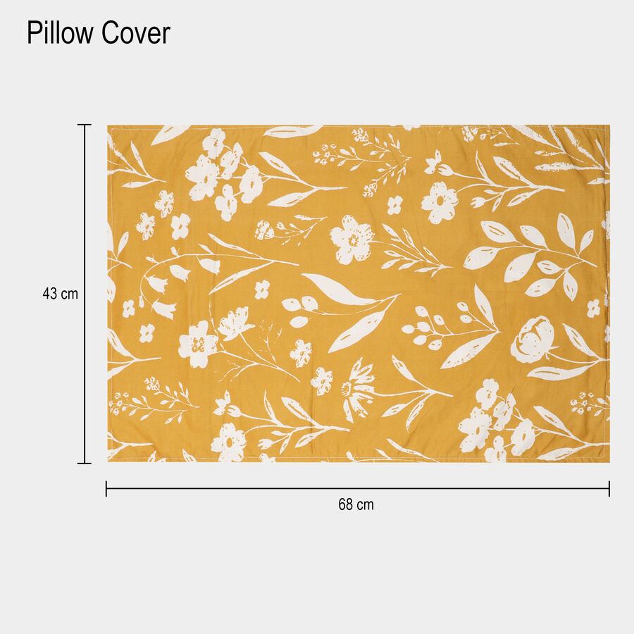 120 GSM Yellow Polyester Double Bedsheet, , large image number null